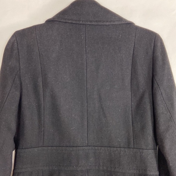 KENNETH Cole New York Recycled Wool Button Up Belted Fully Lined Pea Coat - Picture 14 of 15